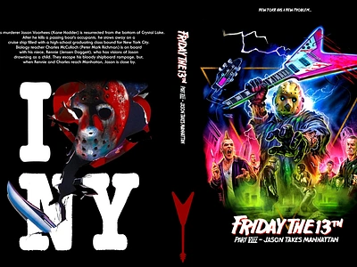 Friday the 13th Part VIII: Jason Takes Manhattan DVD cover boat custom dvd fridaythe13th horror newyork