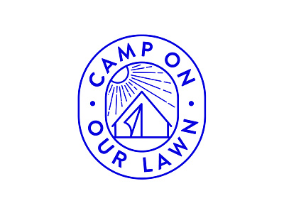 Camp On Our Lawn branding icon logo