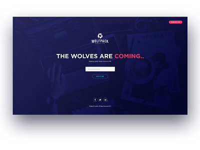 Wolfpack Creative Coming Soon Page