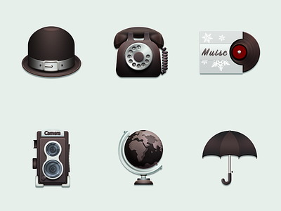 A set of phone ICONS