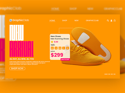 Shoes Website | Shoes Website Homepage Design