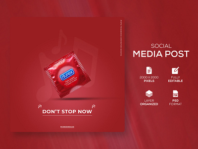 Durex Condom Promotion Banner Ads Design | Instagram Post