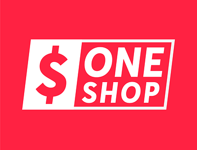 One Shop branding design graphic design logo typography