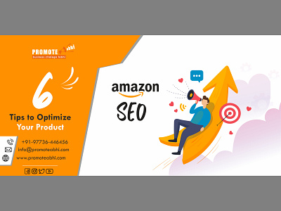 Promote Abhi - Website Banner amazon banner branding graphic design seo website