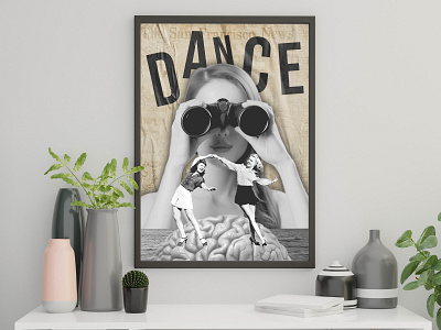 Dance design graphic design photoshop pin up pop art poster vintage