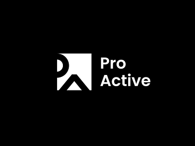 Logotyp redesign for Pro Active 2d active black branding concept design for graphic design logo logotyp poland polska pro pro active redesign white