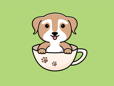 Puppy in a cup