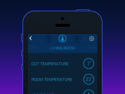 Climate Control home interface ios8 smart ui ux