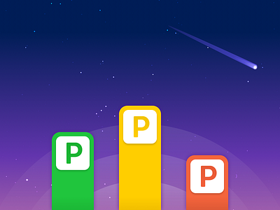 Parking Prediction (promo illustration) mobile app parking promo truckerpath