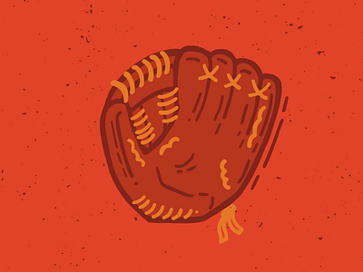 Baseball Glove - Baseball Weekly baseball baseball glove baseball weekly catch glove illustration mlb rangers