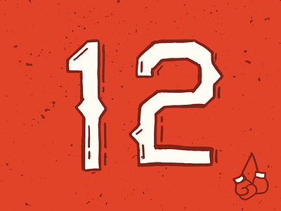 #12 - Baseball Weekly 12 baseball baseball weekly mlb number 12 numbers rangers typography
