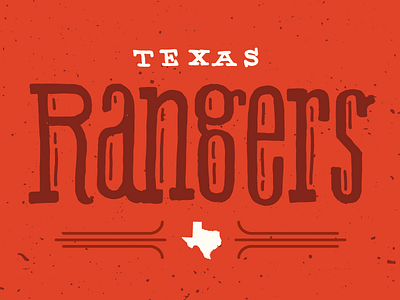 Rangers Type - Baseball Weekly ball baseball baseball weekly catch handdrawn illustration mlb rangers texas rangers typography