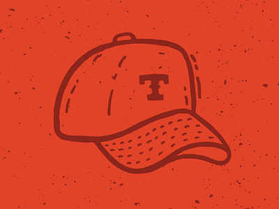 Baseball Hat - Baseball Weekly ball baseball baseball weekly cap handdrawn hat head illustration mlb rangers texas