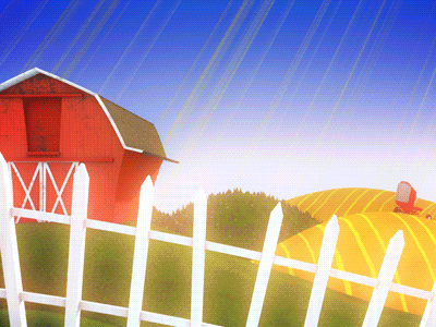 Country Living animation barn c4d cartoon cinema4d country farm rural tractor