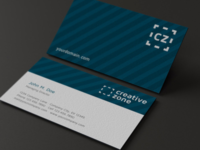 Creative Zone Business Card business card freebie template vector