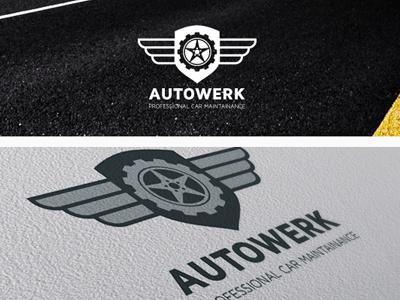DOA Autowerk Logo automotive branding business car corporate crest design diagnostic doa estimate garage illustrator logo logotype maintainance service shield template vector workshop