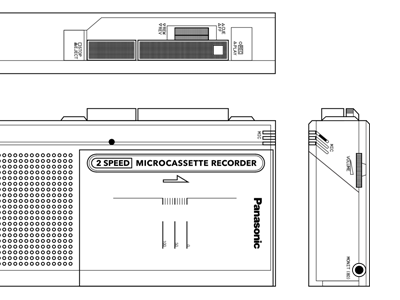 Panasonic RN-107 Orthographic Projection