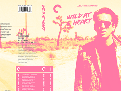 Wild At Heart Criterion Collection DVD art criterion david lynch design film graphic design nic cage wild at heart