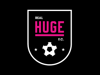 Real HUGE F.C. 2.0 art branding crest design football club graphic design identity soccer