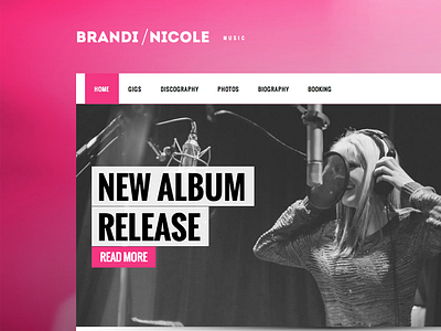 Brandi Nicole art bands design graphic design music responsive websites
