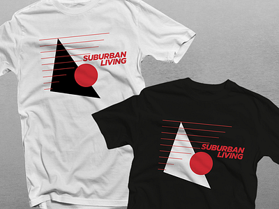 Suburban Living Tee art bands design graphic design shirts suburban living tees