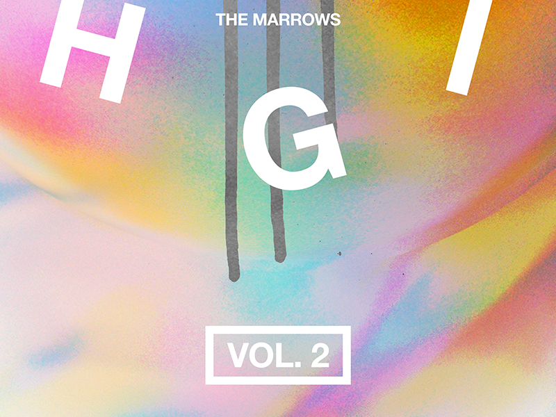 Gig Poster typography vol. 2 prismatic prism gradients color gig poster