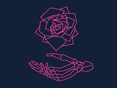 Dark Star art dark star design illustration rose skeleton