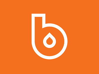 B Icon b icon letterforms letters thick lines typography vector water