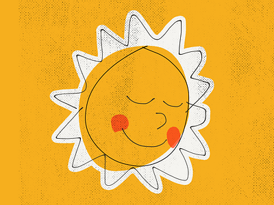 Sunshine Sticker art design illustration stickers sun sunshine
