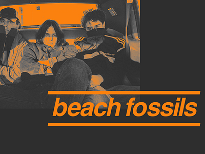 Beach Fossils Asia Tour 2018 art bands design gig posters graphic design helvetica music posters typography