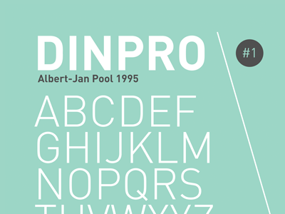 DINPro dinpro fontfont graphic design posters typefaces typography