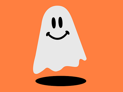 Smiley Ghost art design ghost graphic design halloween illustration smiley vector