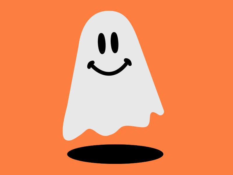 Smiley Ghost smiley halloween ghost vector illustration design graphic design art