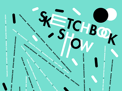 Sketchbook Show andrew lawandus art ashmore gallery design drawing gallery show graphic design illustration posters savannah scad shows typography