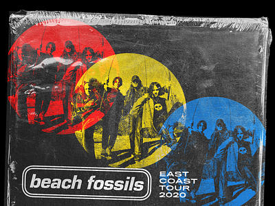 Beach Fossils East Coast Tour 2020 art bands design gig posters graphic design music posters texture typography