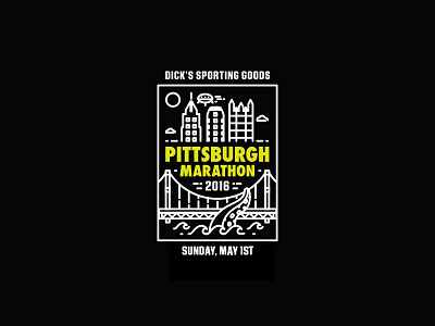 2016 Pittsburgh Marathon Tee - patch v2