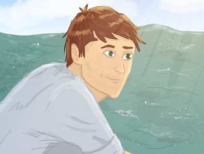 Sea View character design design illustration