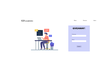 Giveaway registration form design form ui regitration form ui ui design website