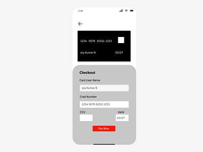 Creditcard Checkout Page