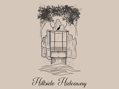Hillside Hideaway adobe illustrator adobe photoshop design digitalart graphic design illustration logo logodesign procreate