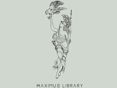 Maximus Library design digitalart graphic design illustration logo logodesign procreate