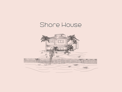 Shore House design digitalart graphic design illustration logo logodesign procreate