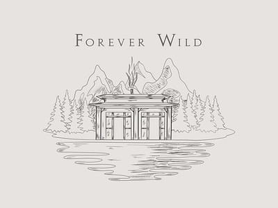 Forever Wild design digitalart graphic design illustration logo logodesign procreate