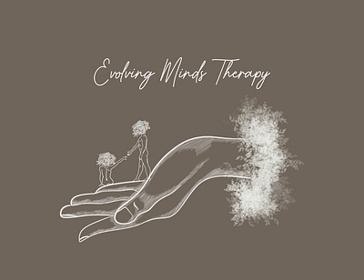 Evolving Minds Therapy design digitalart graphic design illustration logo logodesign procreate