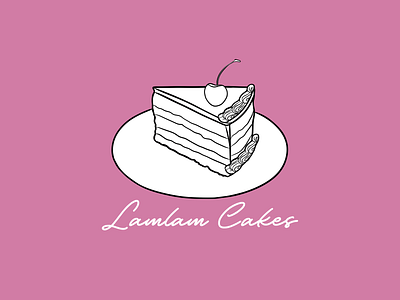 Lamlam cakes design digitalart graphic design illustration logo logodesign procreate