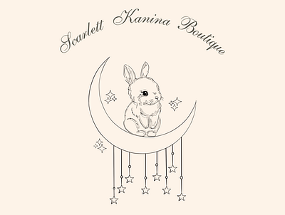 Scarlett Kanina Boutique design digitalart graphic design illustration logo logodesign procreate