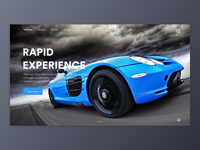Car web design black car design color ui ux webdesign 蓝色 视觉设计