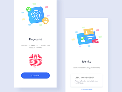 A wallet registration page 2.0 guide pages iphonex process registered simple ui ux verification code 插图 蓝色 钱包应用 颜色