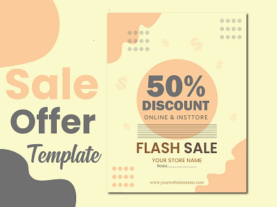 SALE OFFER TEMPLATE graphic design