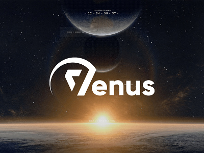 Venus Logo abstract logo earth logo gradient logo letter logo space logo v letter logo venus logo
